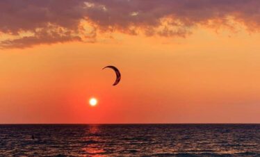 Kite al tramonto - Agios Ioannis